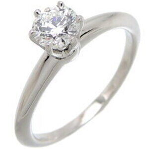 Tiffany Solitaire Diamond Ring Platinum